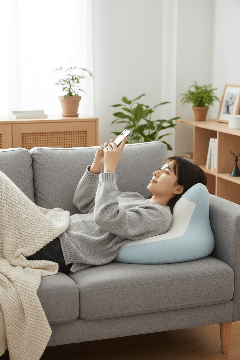 The Perfect Pillow for Bed Phone Browsing and Better Sleep