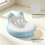 CozyEnjoy Scroll Pillow For Bed -Blue
